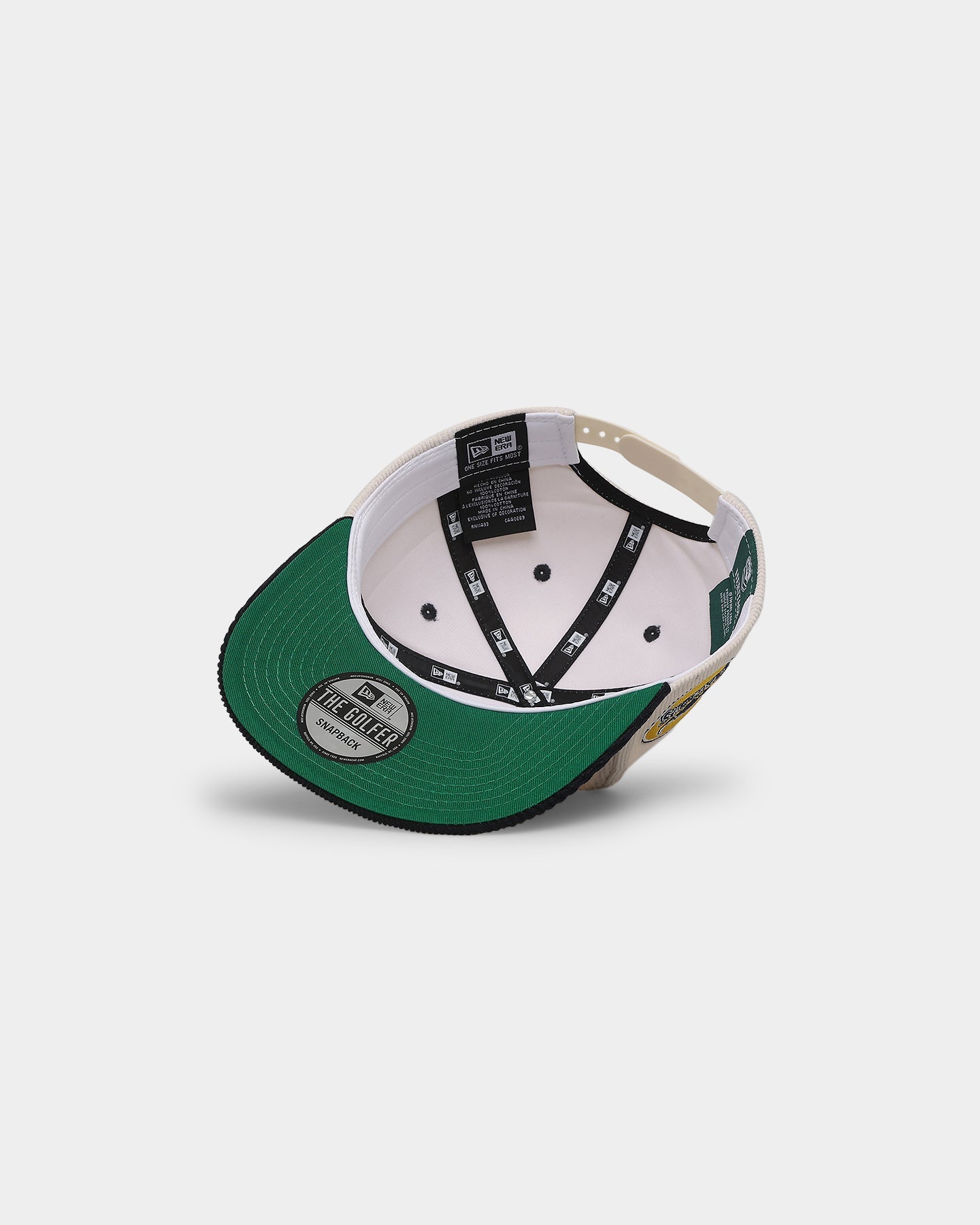 New Era North Queensland Cowboys 'NRL Retro Script Corduroy' Golfer Snapback Chrome White