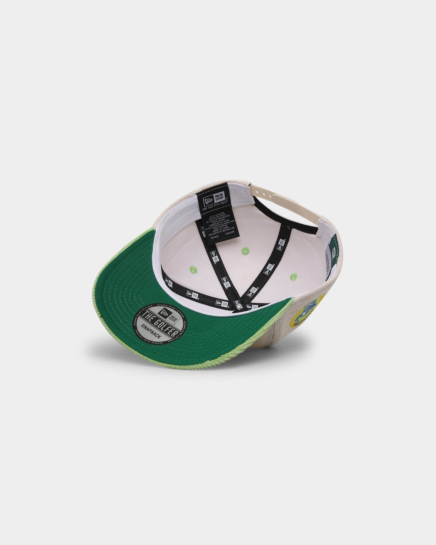 New Era Canberra Raiders 'NRL Retro Script Corduroy' Golfer Snapback Chrome White