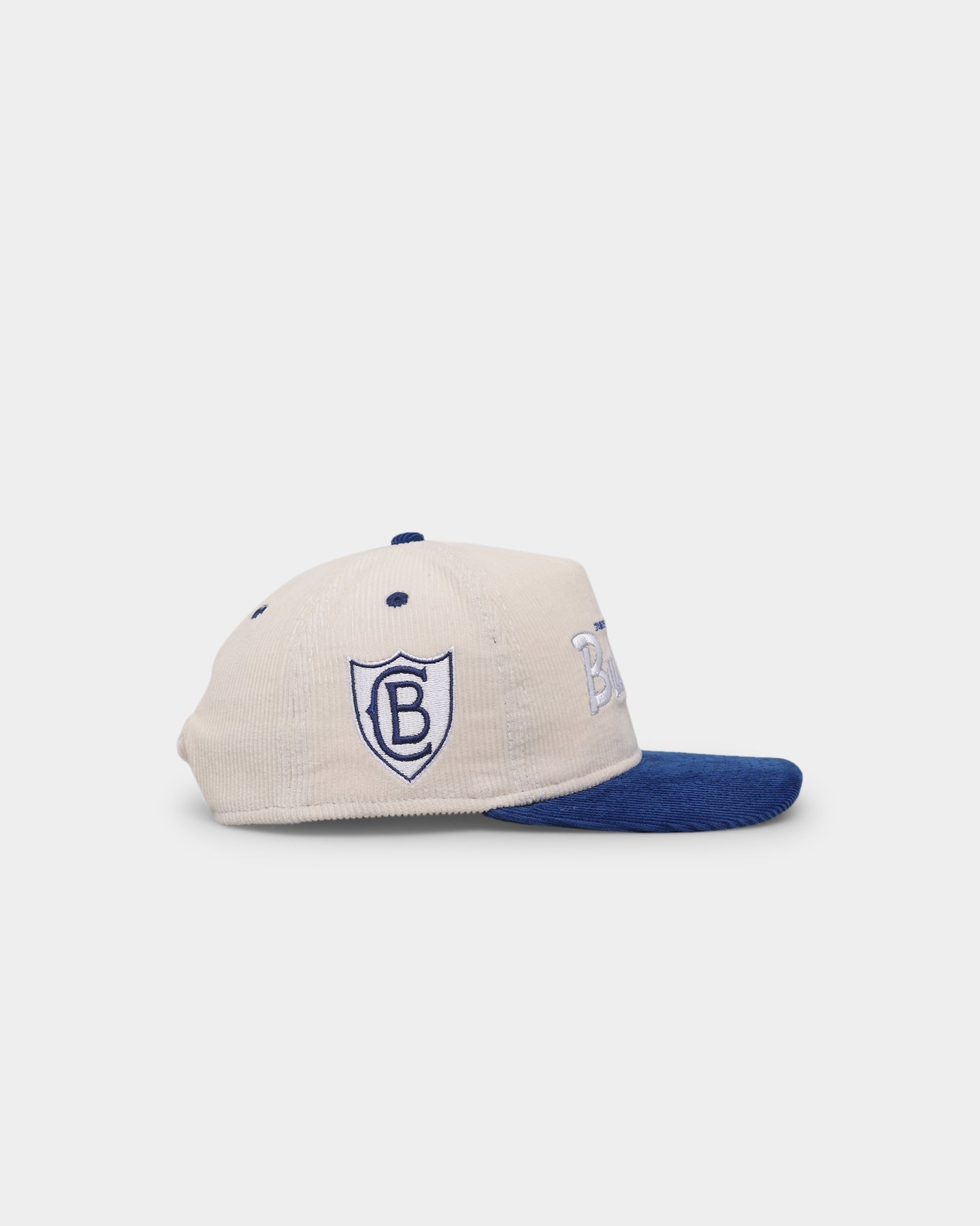 New Era Canterbury Bulldogs 'NRL Retro Script Corduroy' Golfer Snapback Chrome White