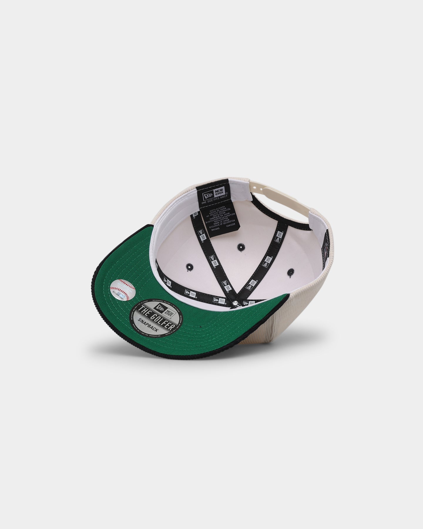 New Era New York Yankees 'Chrome Corduroy Throwback Script' Golfer Snapback Chrome White