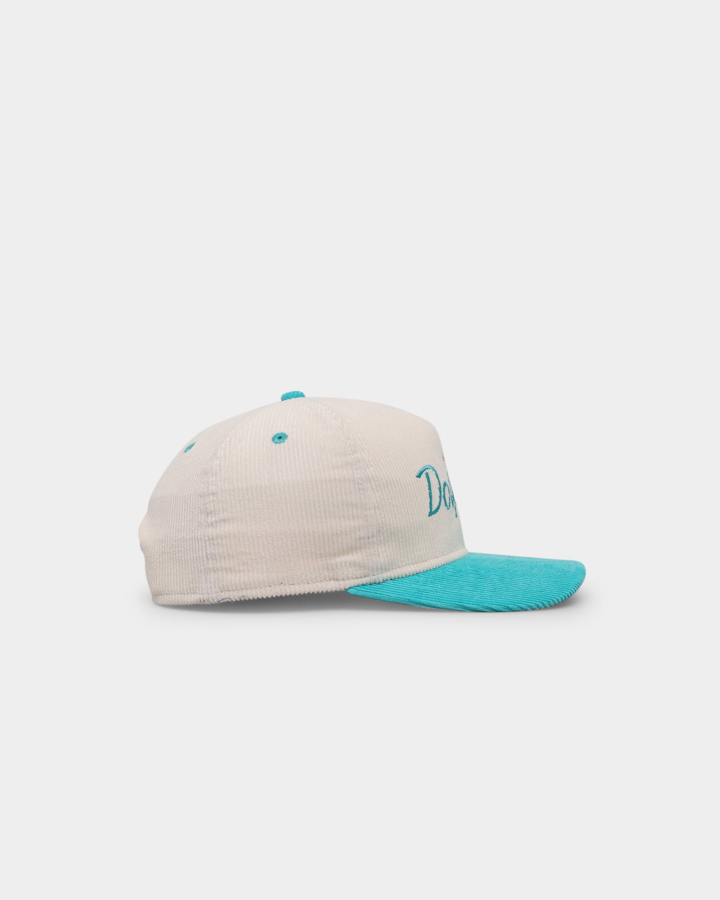 New Era Miami Dolphins 'Chrome Corduroy Throwback Script' Golfer Snapback Chrome White