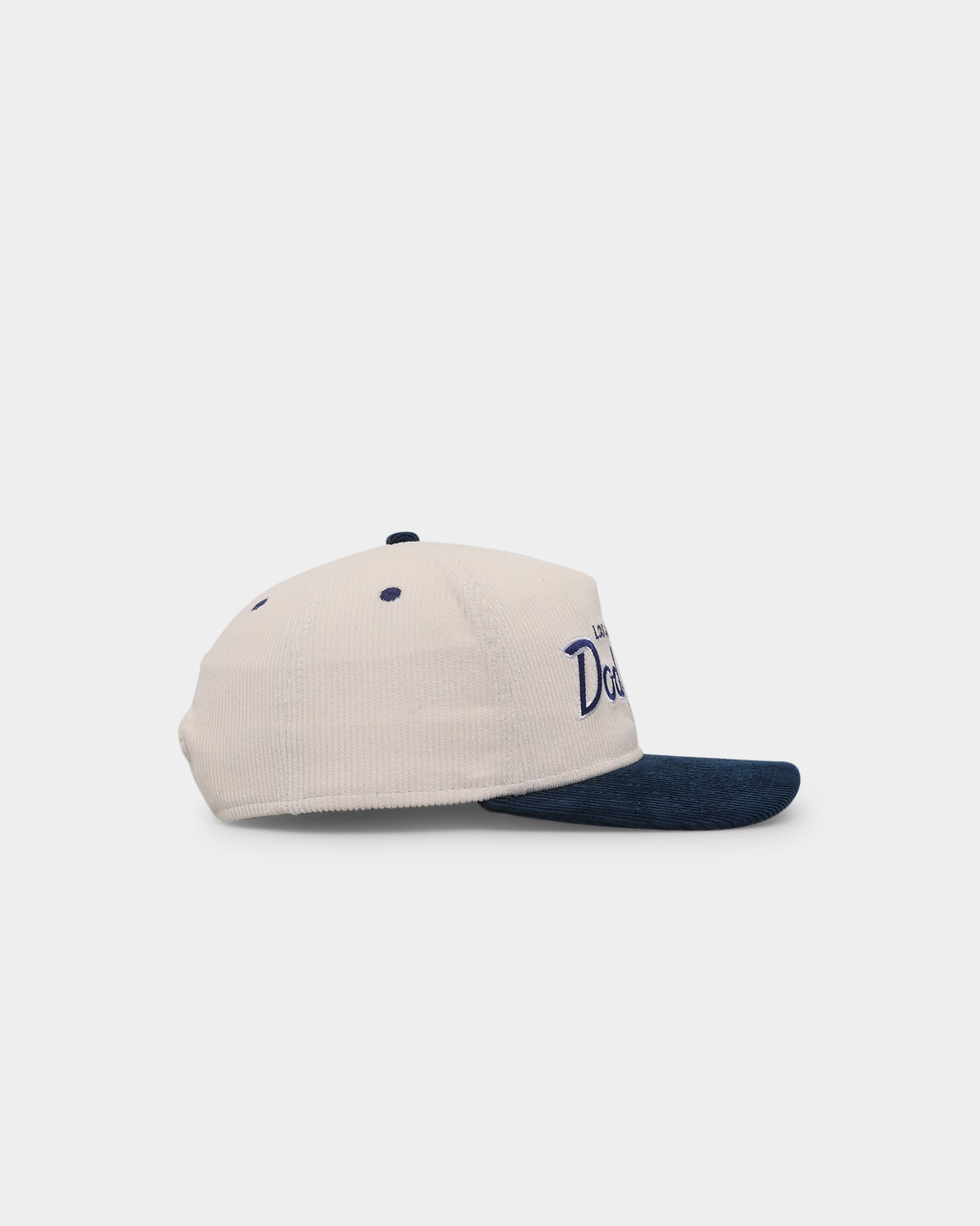 New Era Los Angeles Dodgers 'Chrome Corduroy Throwback Script' Golfer Snapback Chrome White