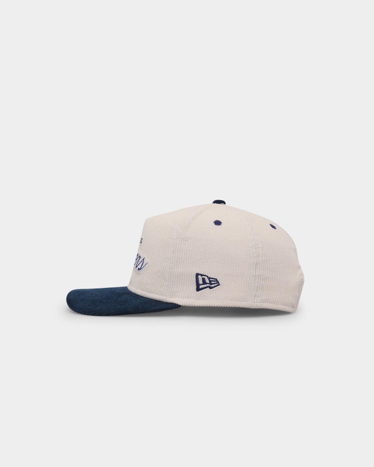 New Era Los Angeles Dodgers 'Chrome Corduroy Throwback Script' Golfer Snapback Chrome White