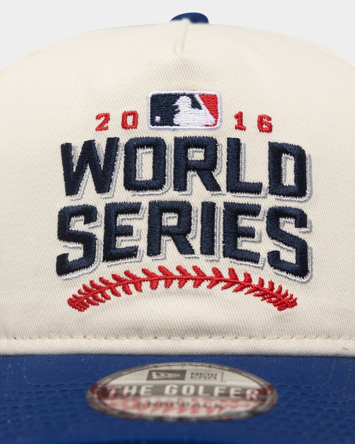 New Era Chicago Cubs '2010's World Series Through The Decades' 2016 World Series Golfer Snapback Chrome White