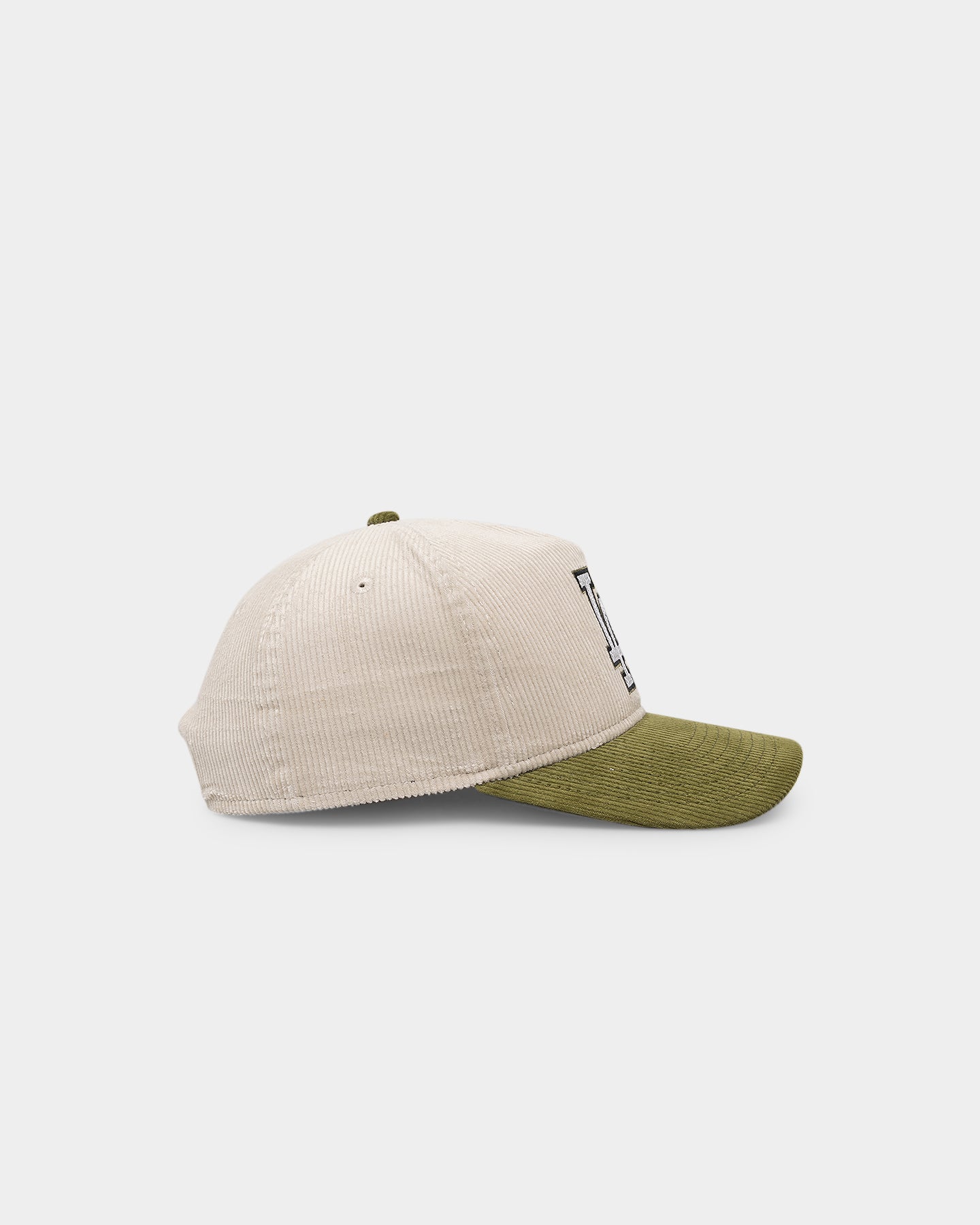New Era Los Angeles Dodgers 'Dusty Olive' Corduroy Golfer Snapback Green Med