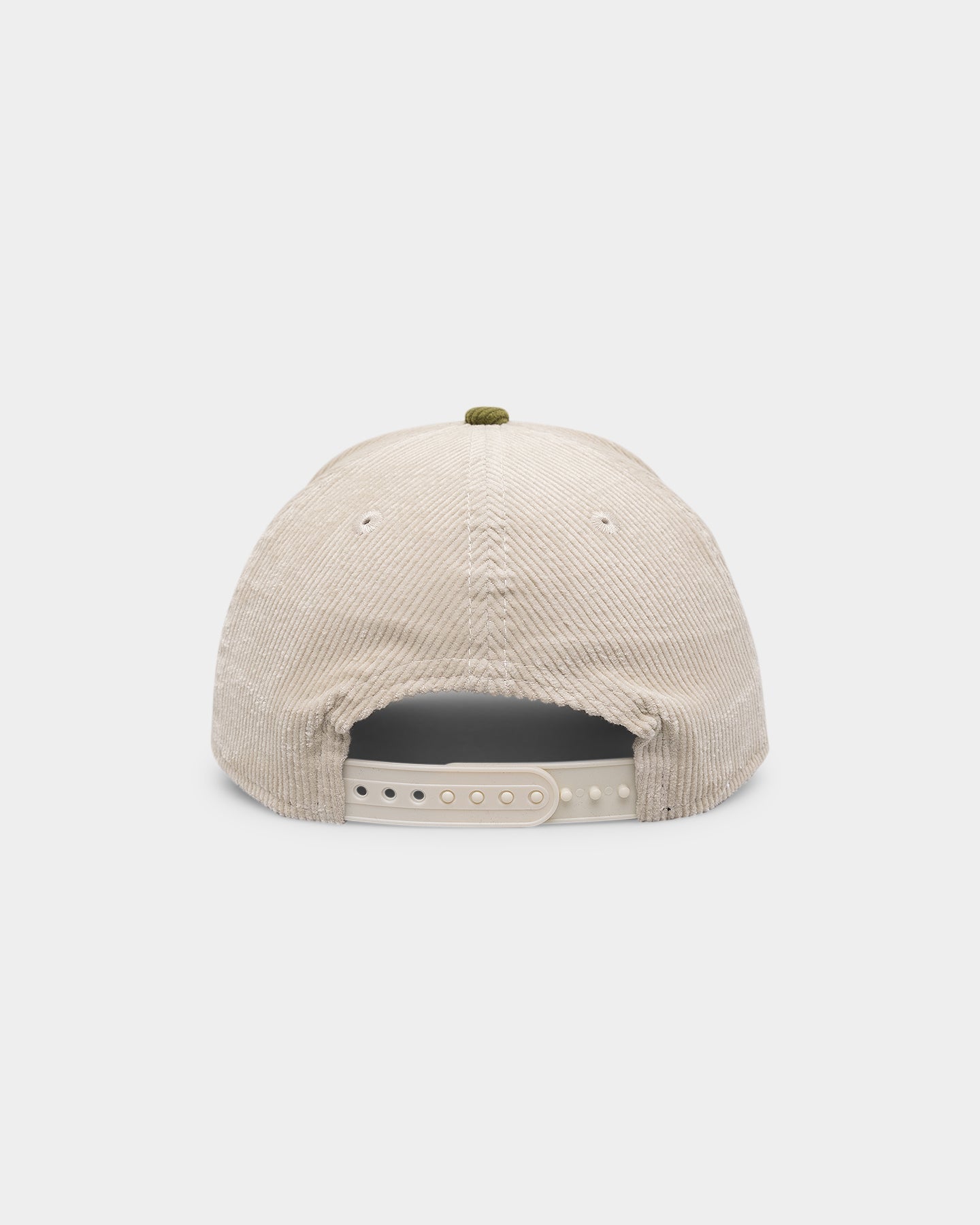 New Era Las Vegas Raiders 'Dusty Olive' Corduroy Golfer Snapback Green Med