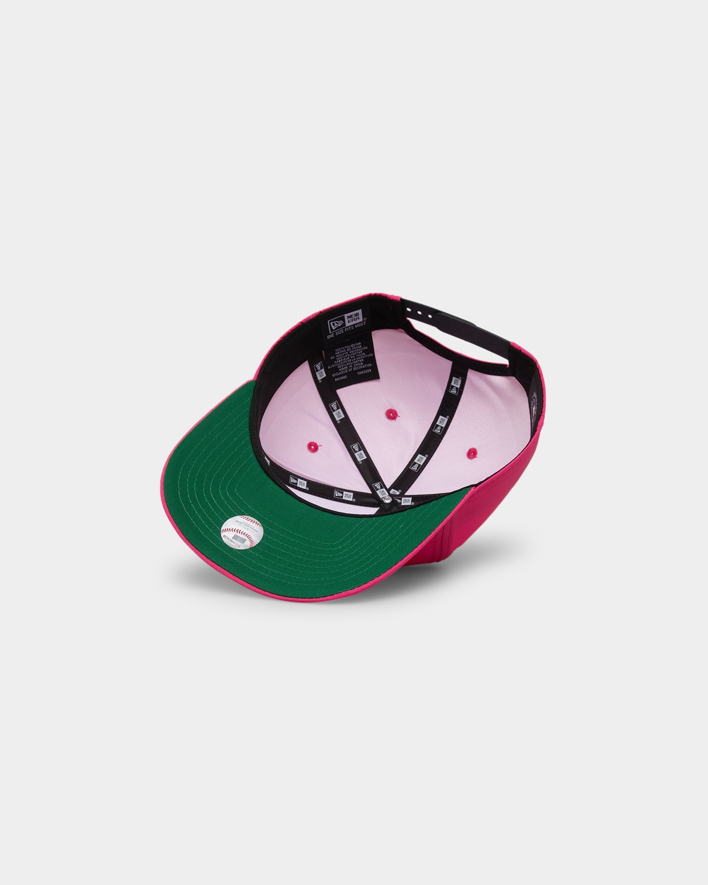 New Era Atlanta Braves 'Citrus Glow' Prolight Golfer Snapback Neon Pink