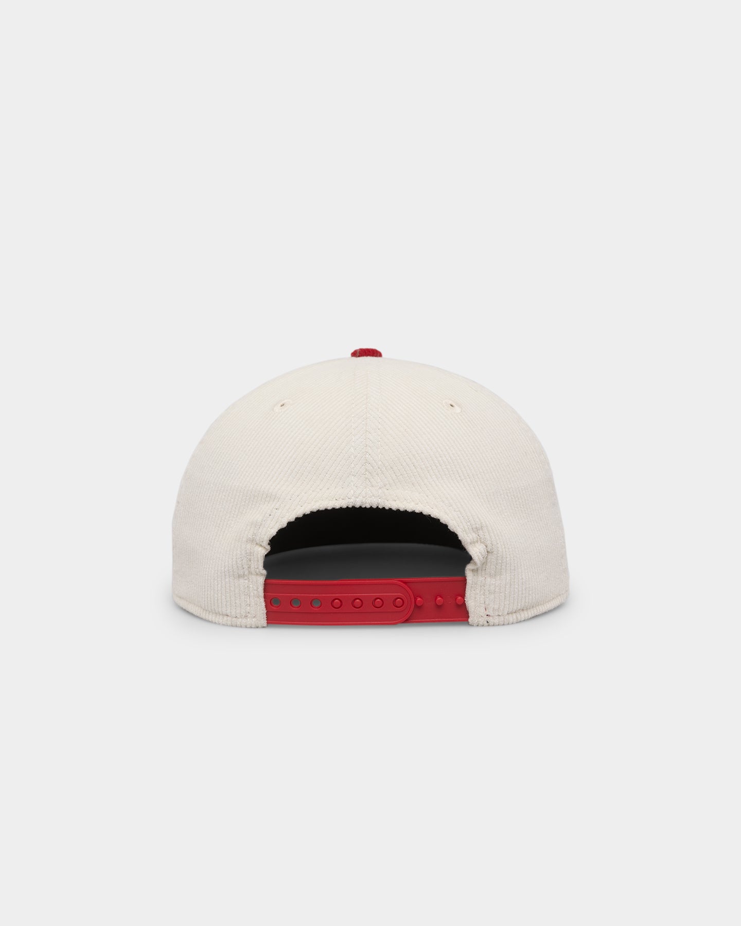 New Era Anaheim Angels '2-Tone Corduroy' Golfer Snapback Chrome/Red
