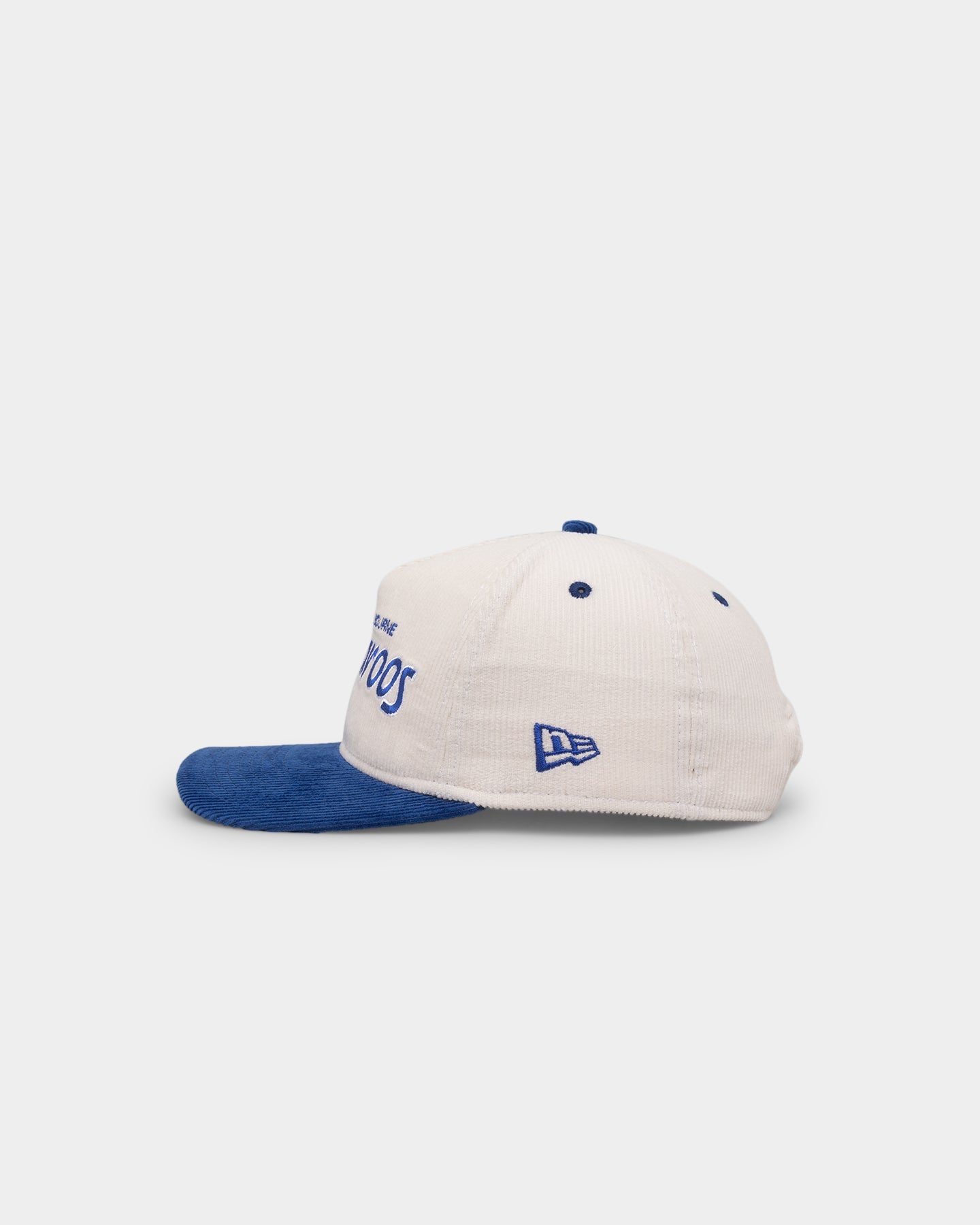 New Era North Melbourne Kangaroos "AFL Cord Script" Golfer Snapback Chrome/OTC