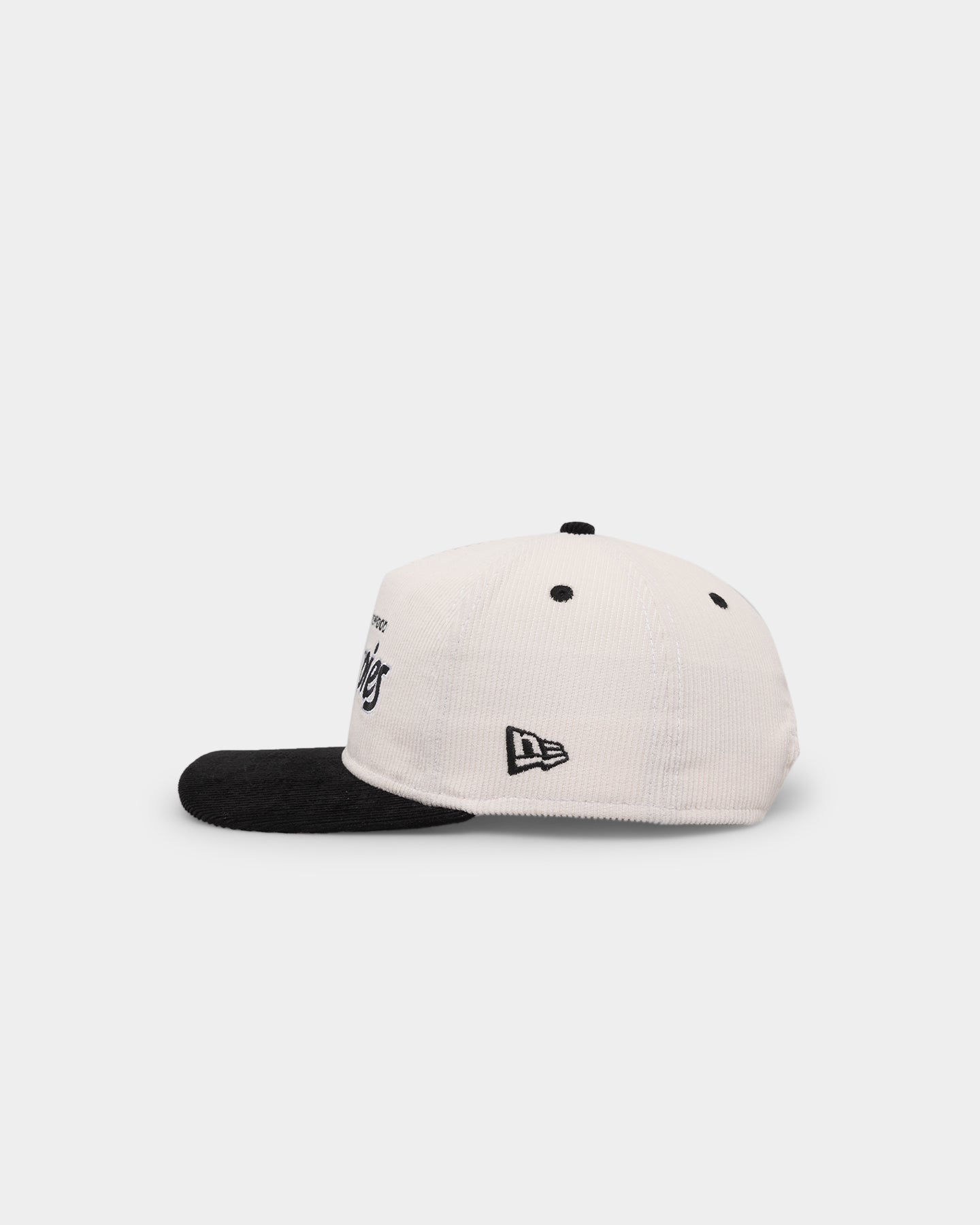 New Era Collingwood Magpies "AFL Cord Script" Golfer Snapback Chrome/OTC