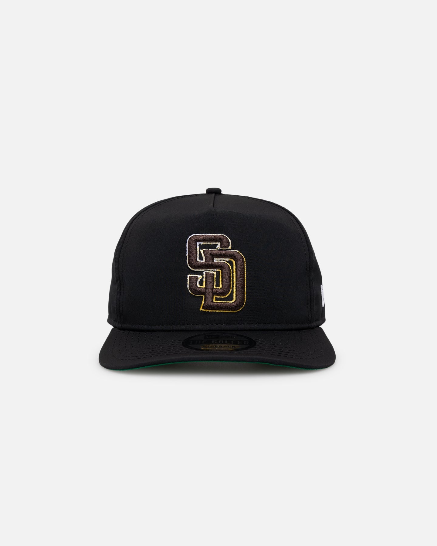 New Era San Diego Padres Golfer Pre-Curved Snapback Black/OTC