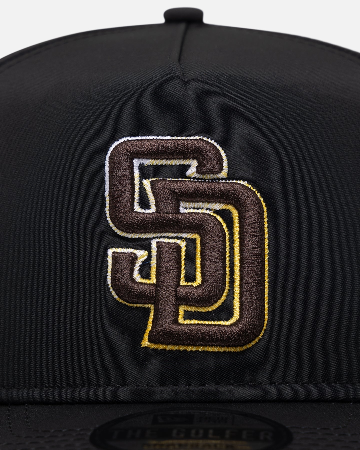 New Era San Diego Padres Golfer Pre-Curved Snapback Black/OTC