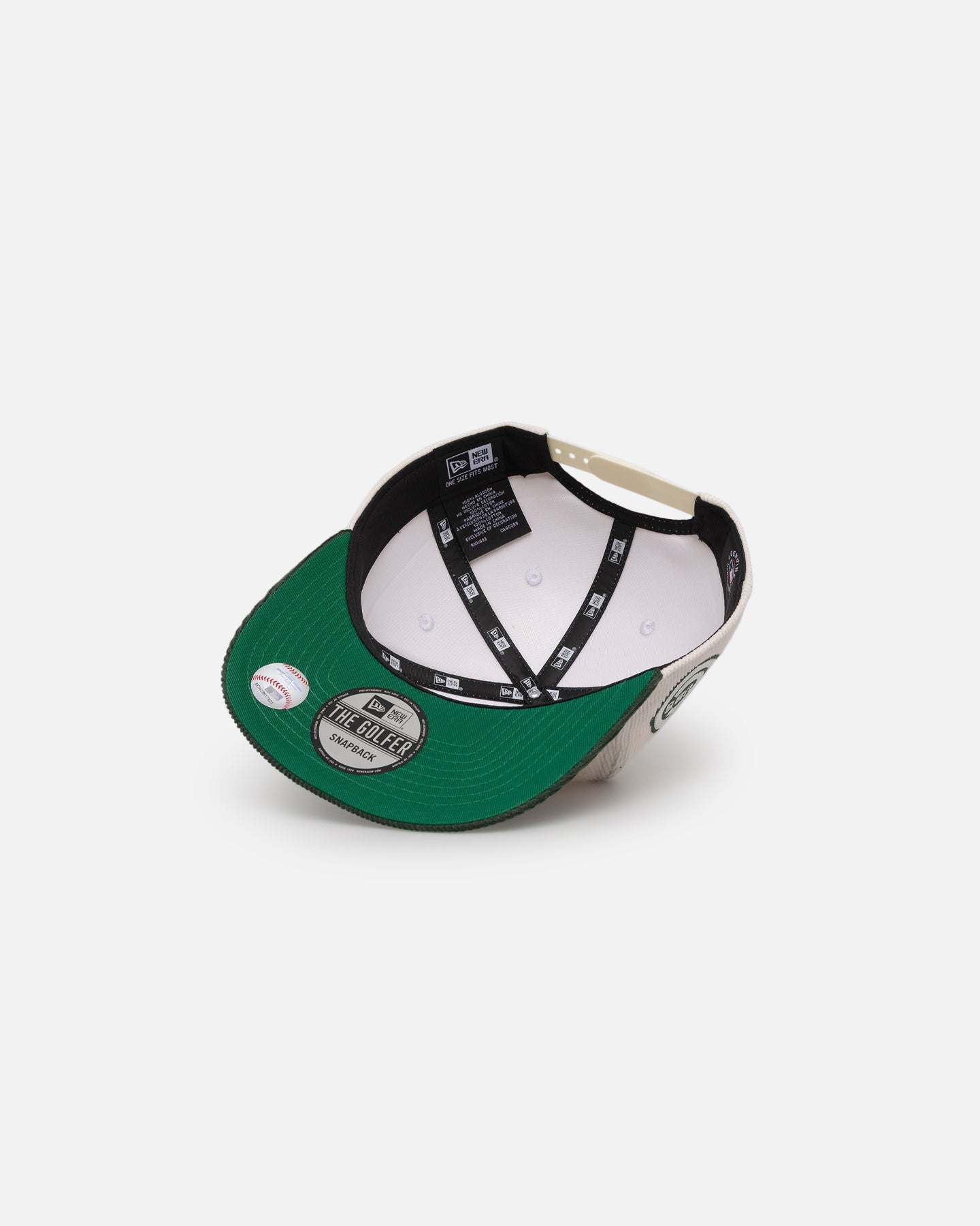 New Era Chicago Cubs 'Currency Corduroy' Golfer Pre-Curved Snapback Chrome White