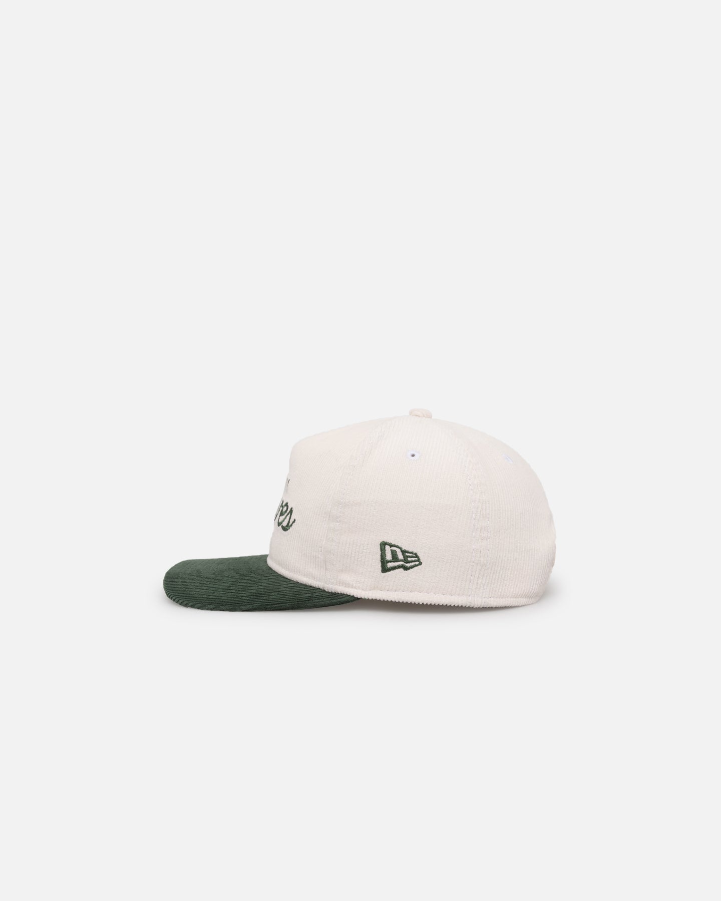 New Era Atlanta Braves 'Currency Corduroy' Golfer Pre-Curved Snapback Chrome White