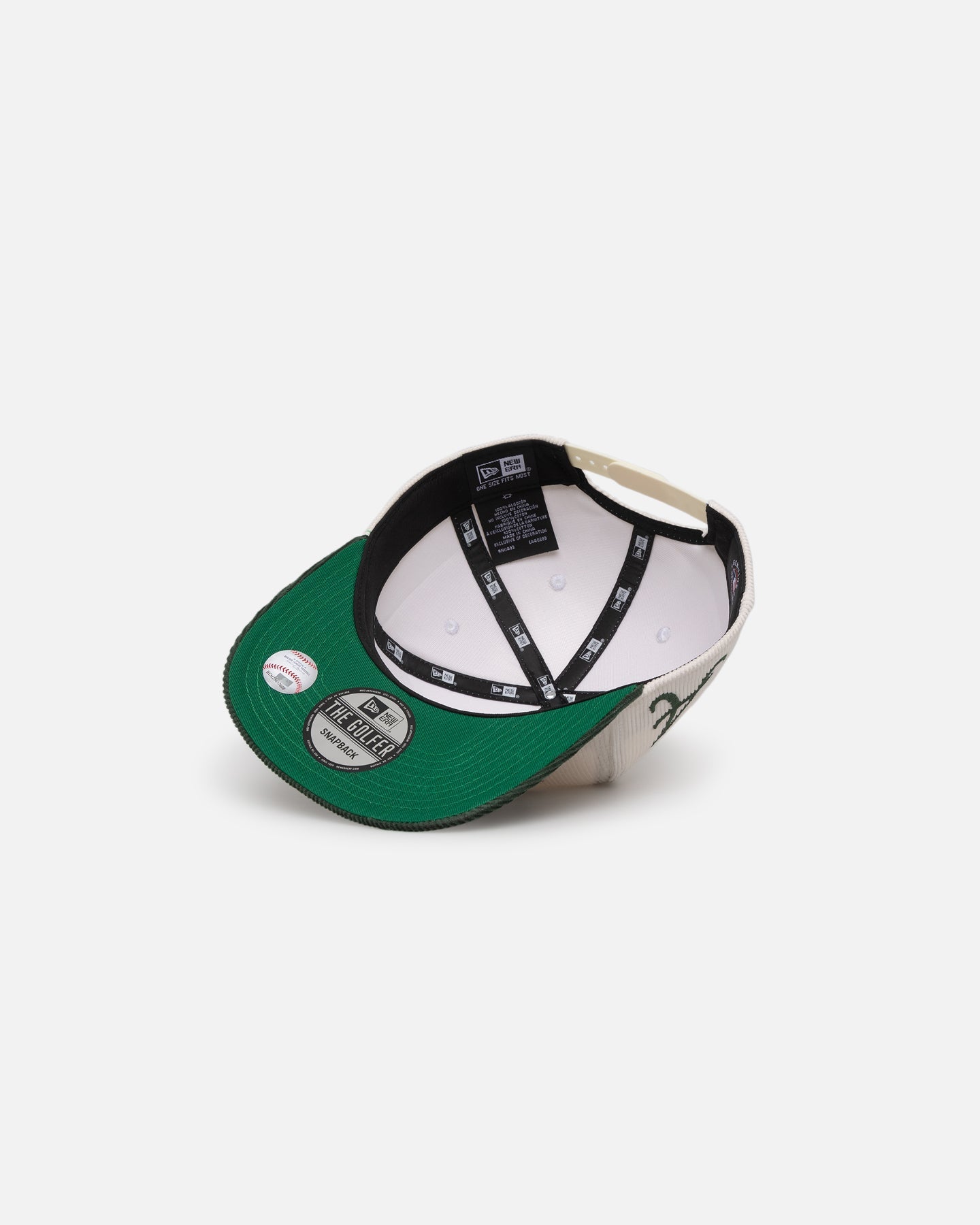 New Era Atlanta Braves 'Currency Corduroy' Golfer Pre-Curved Snapback Chrome White