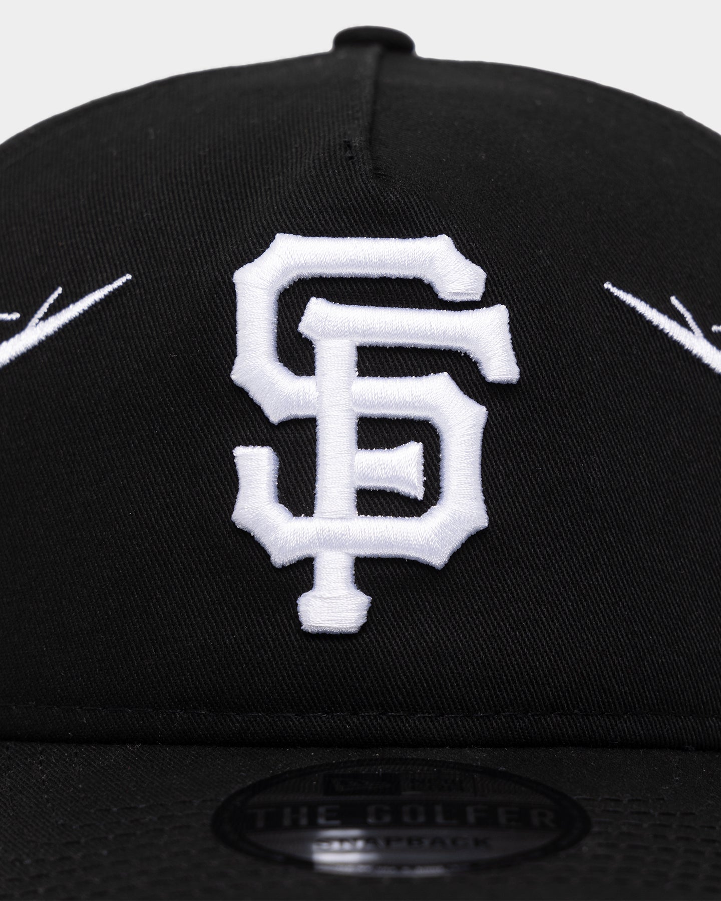 New Era San Francisco Giants 'Twisted Thorns' Golfer Pre-Curved Snapback Black