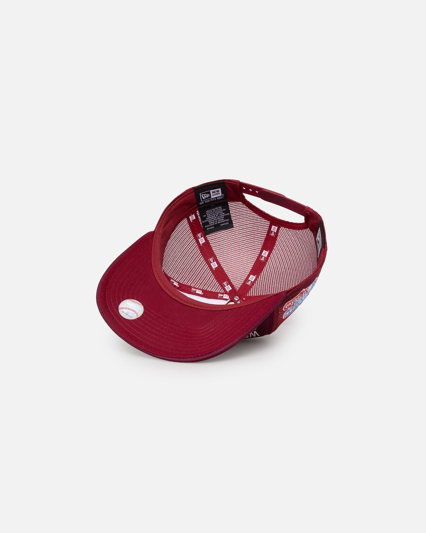 New Era Philadelphia Pillies 'Puff Print' Pre-Curved Golfer Trucker Snapback Russet