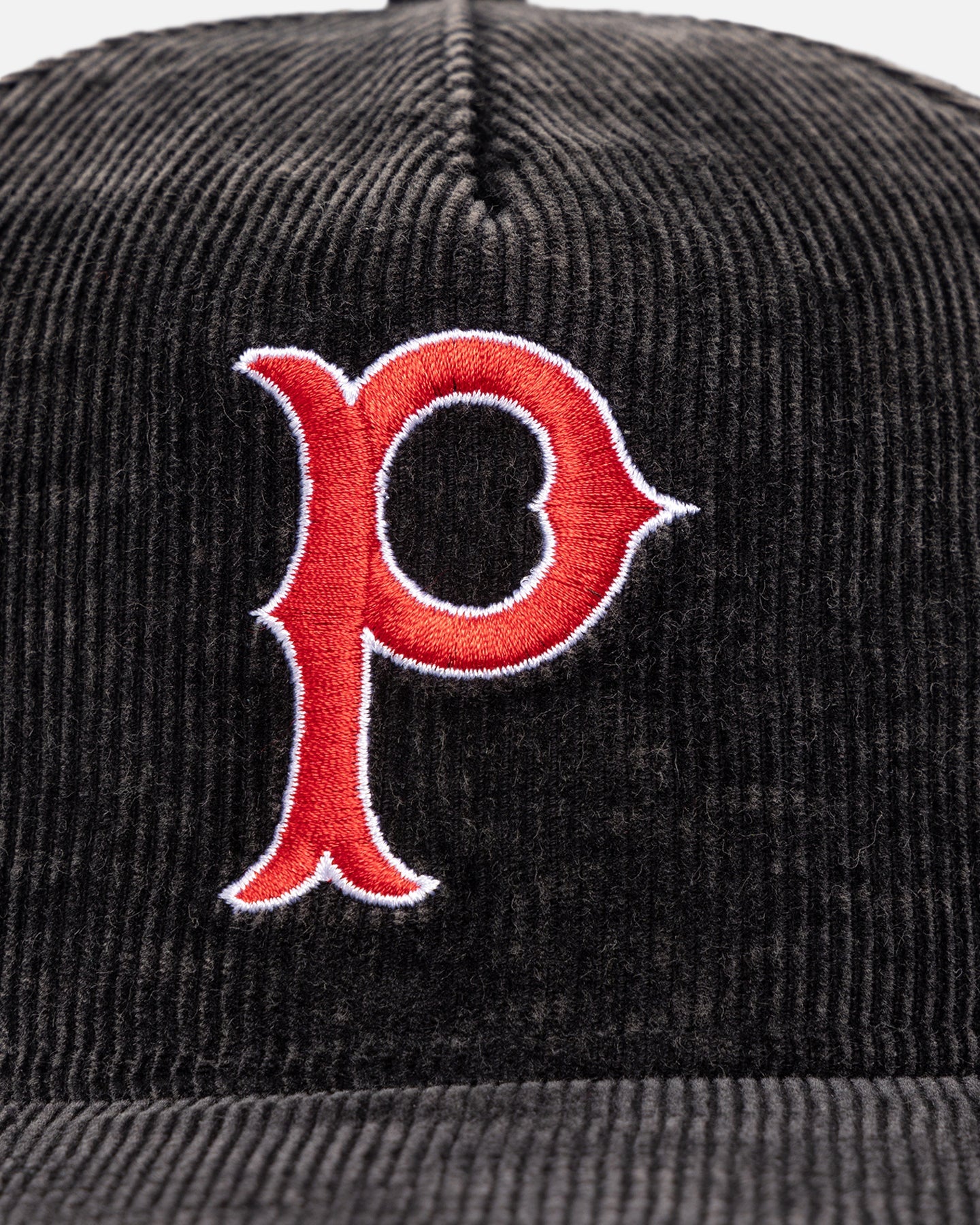 New Era Pittsburgh Pirates 'Washed Corduroy Golfer' Pre-Curved Golfer Snapback Washed Black
