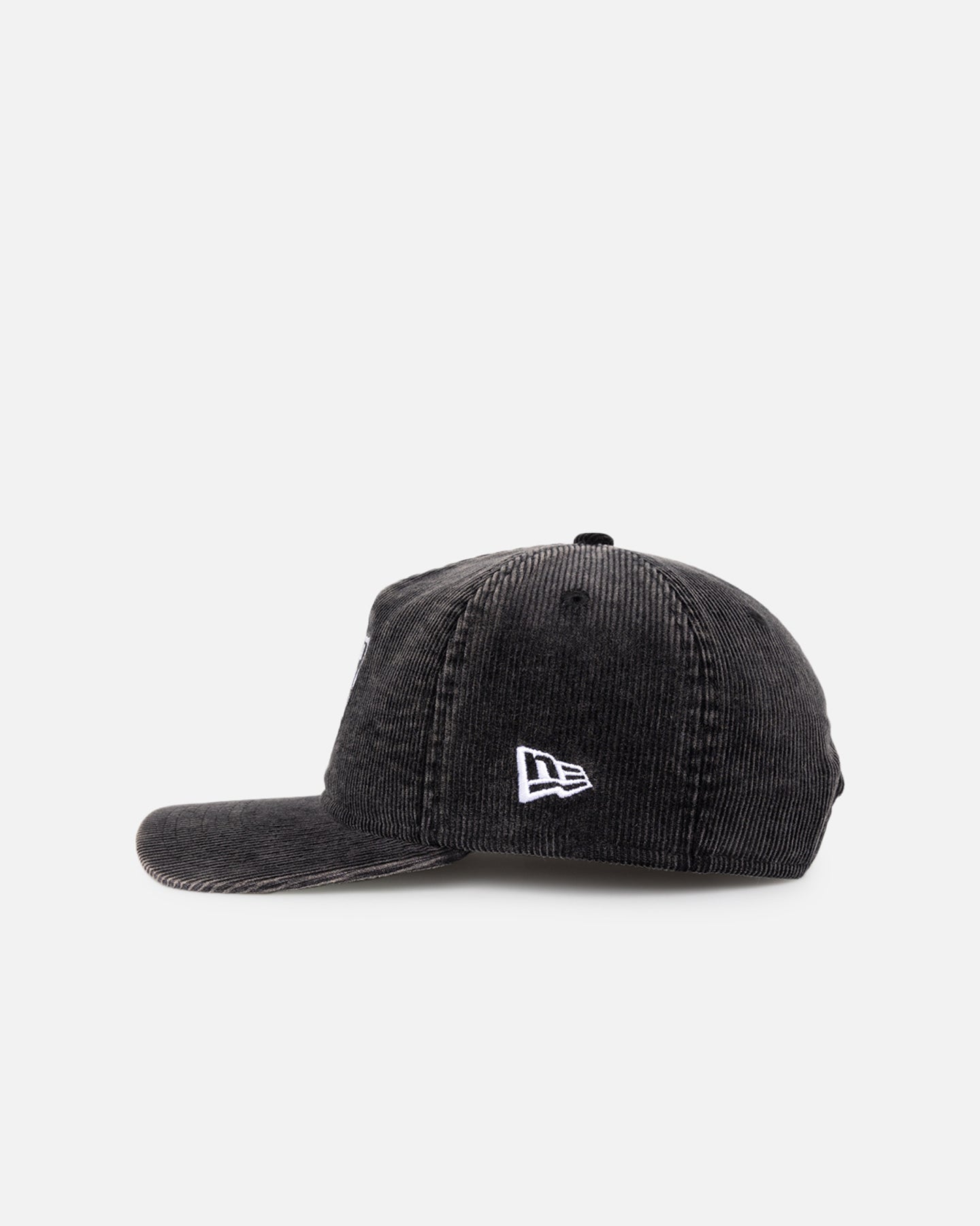 New Era Oakland Raiders 'Washed Corduroy Golfer' Pre-Curved Golfer Snapback Washed Black