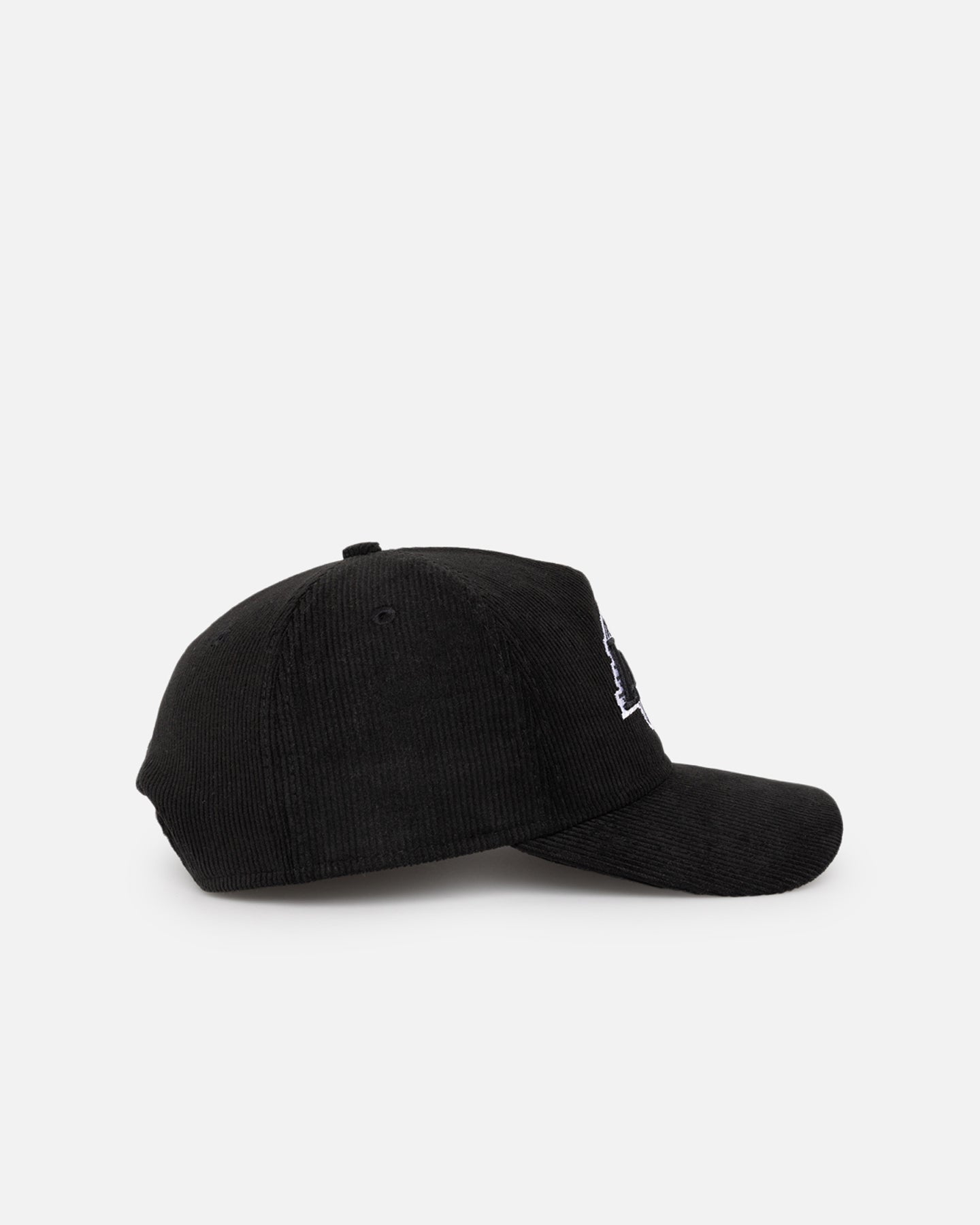 New Era Los Angeles Lakers 'Corduroy Roses' Golfer Pre-Curved Snapback Black Corduroy/White
