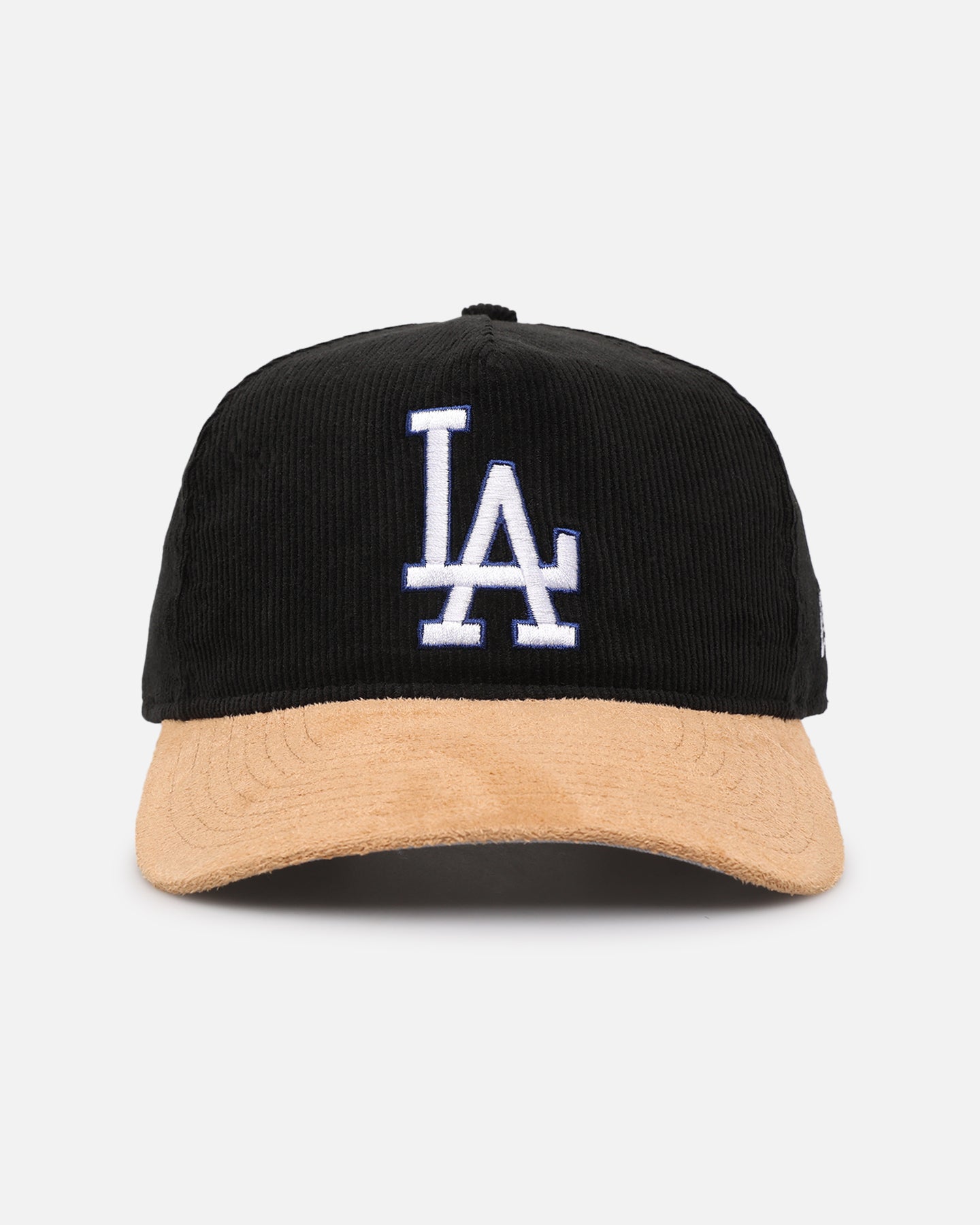 New Era Los Angeles Dodgers 'Corduroy Suede' Pre-Curved Golfer Snapback  Washed Black