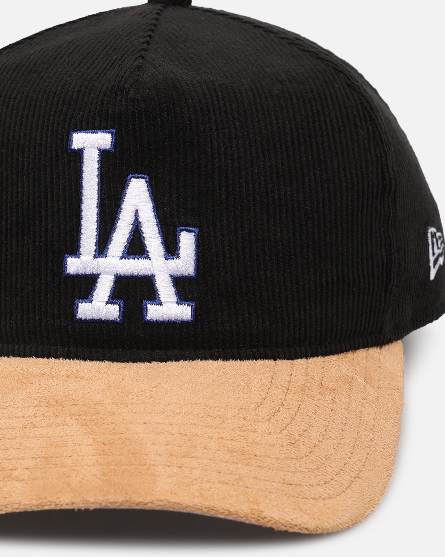 New Era Los Angeles Dodgers 'Corduroy Suede' Pre-Curved Golfer Snapback  Washed Black