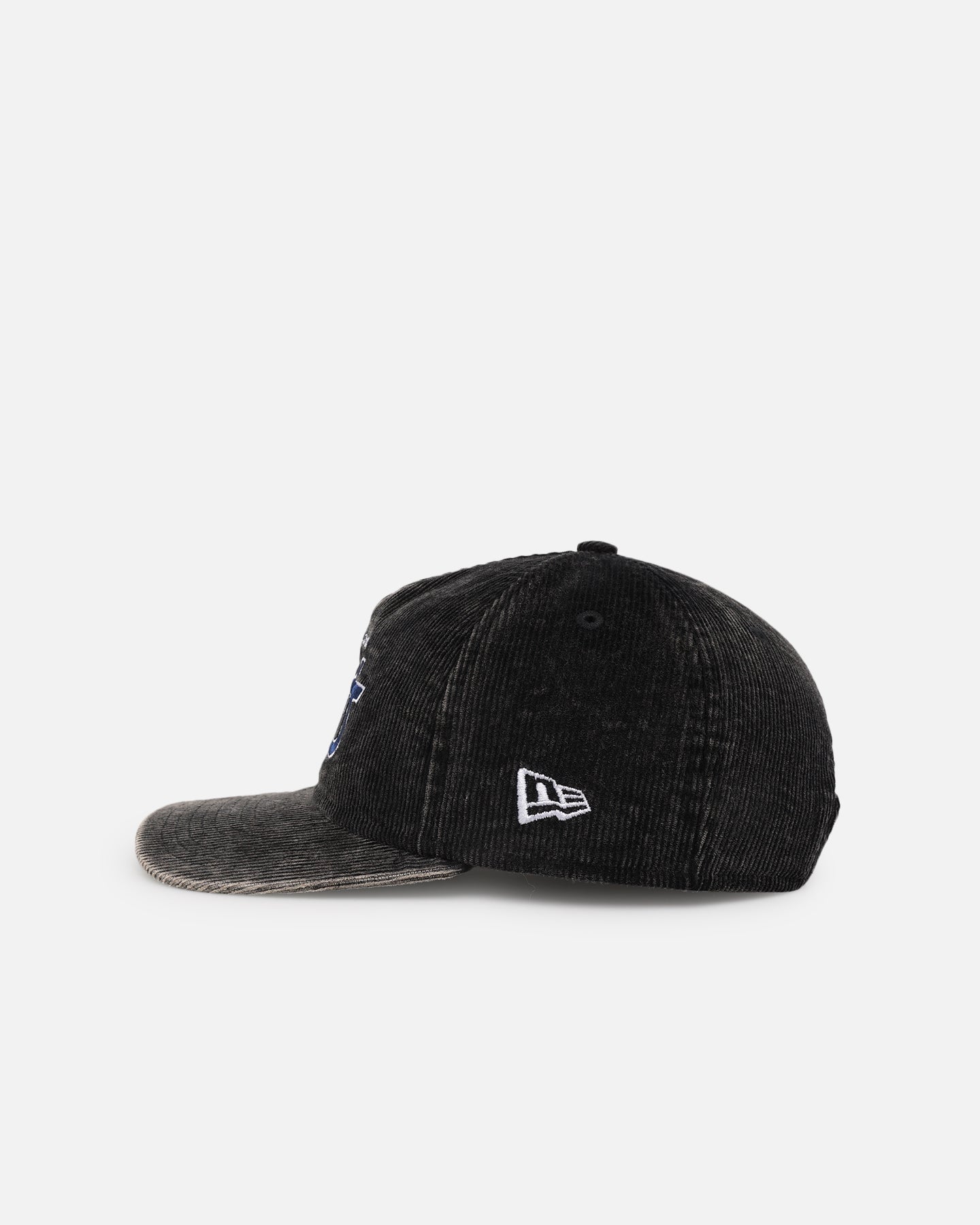 New Era Geelong Cats 'Washed Corduroy' Pre-Curved Golfer Snapback Black/Kelly Green