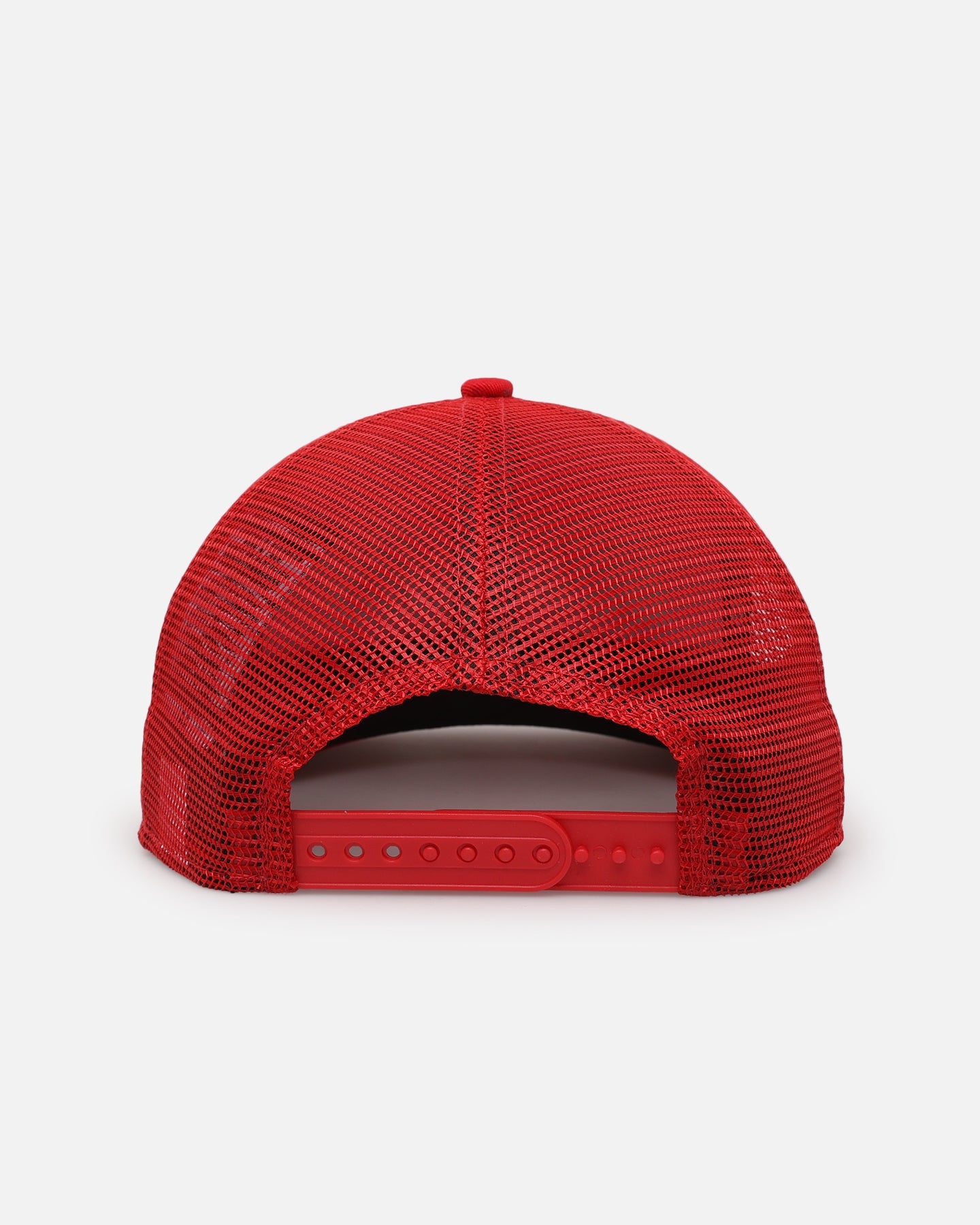 New Era Los Angeles Dodgers 'Podium Pack' Pre-Curved Golfer Trucker Snapback Scarlet/Metallic Gold