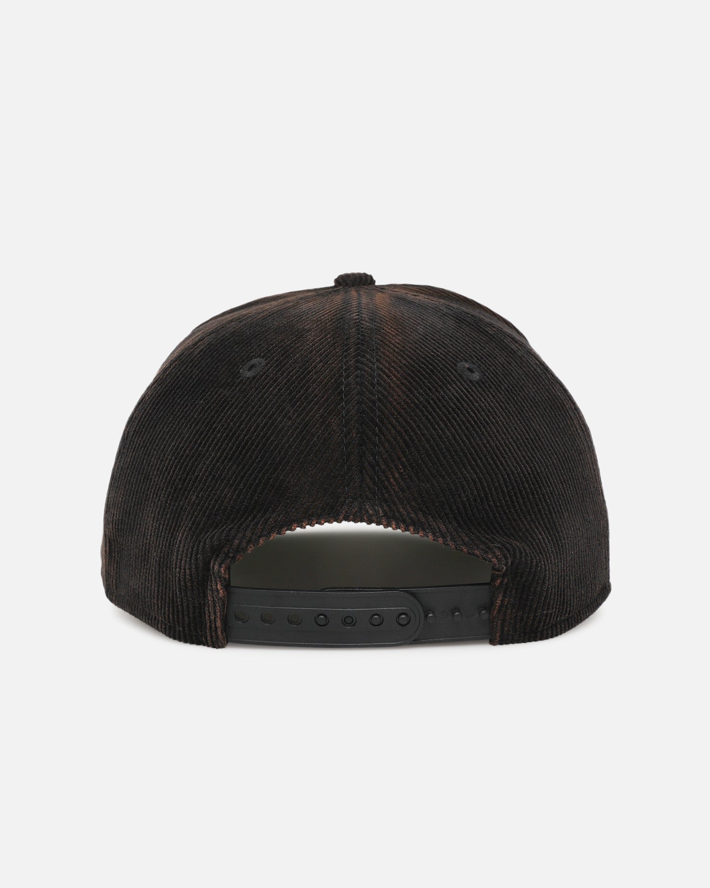 New Era Canterbury-Bankstown Bulldogs 'NRL Golfer Washed Black' Pre-Curved Corduroy Golfer Snapback Washed Black