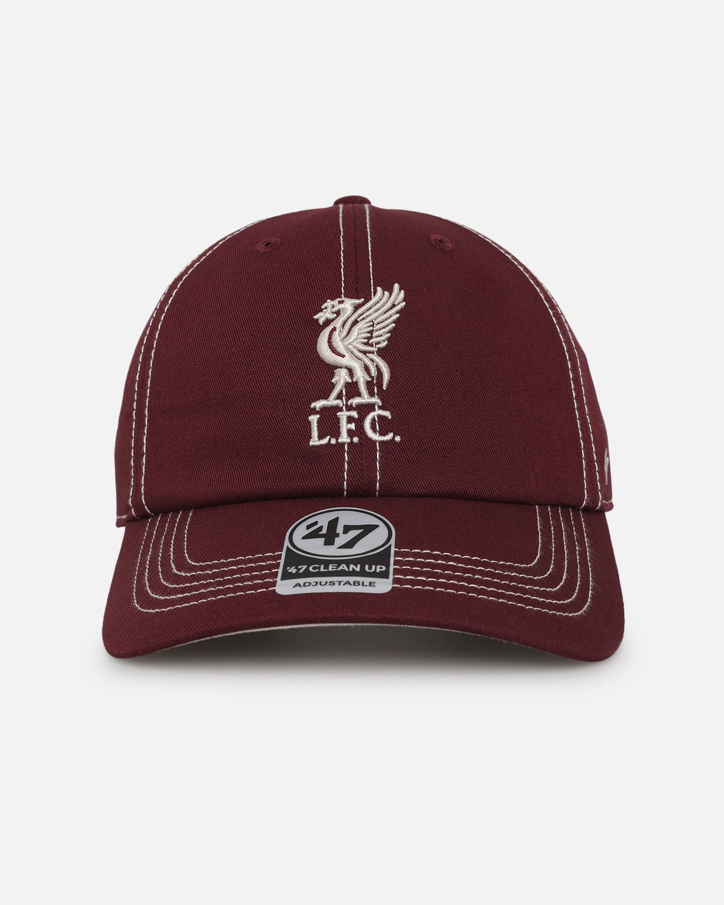 47 Brand Liverpool Football Club 47 Clean Up Strapback Dark Maroon