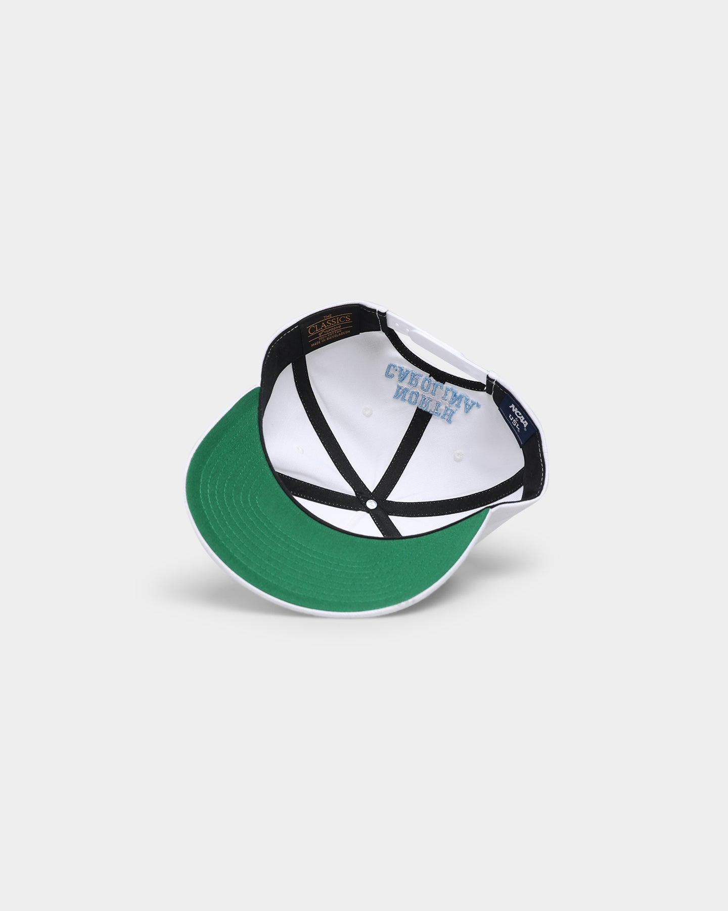 National Collegiate Athletic Association North Carolina Stacked Pro Golfer Snapback White