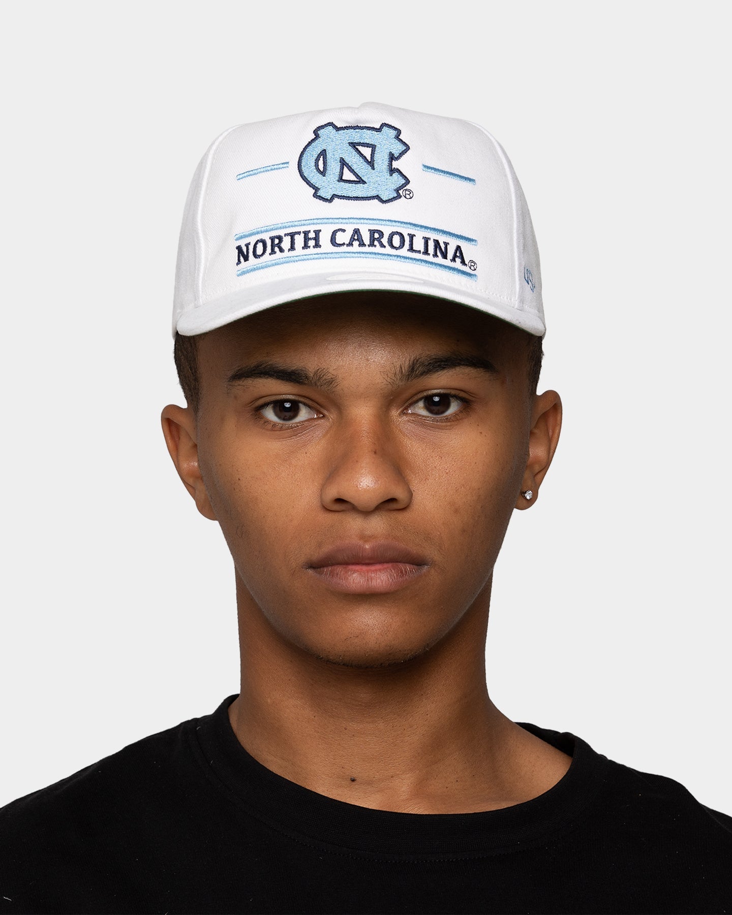 National Collegiate Athletic Association North Carolina Stacked Pro Golfer Snapback White